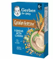 Becukrė, be pieno košė Gerber Grain&grow 200 g