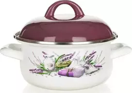 Banquet Emaliuotas puodas, levanda, 22 cm, vakarienei gaminti, sriuba, 2,9L, mamos dovana