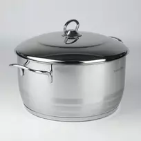 Topfann NENERŪDijantis PUODAS 6,3 l PLIENAS 18/10 + VIDINIS / DUJINIS dangtelis