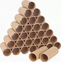 KARTONINIAI VAMZDŽIAI 30 Vnt. RUDŲ KRAFT VOLIŲ, SKIRTŲ DIYTI