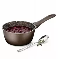 Altom Design SAUGOS INDUKCINĖ 16 CM 1,1 L ALIUMINIO NELIPEJUS PIENO PUODAS AURUM