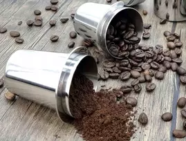 TAURĖLIS 51MM KAVOS DALYTUVAS BARISTA ESPRESSO MATAVIMAS PLIENAS ATVARUS