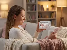 VTech VM5254 elektroninis kūdikių monitoriaus skystųjų kristalų ekranas, 5 colių naktinė lempa