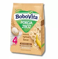 BoboVita Be pieno ryžių košės bananas po 4 mėnesių 170g