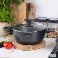 Puodas su stikliniu dangteliu 3,6 l dujų indukcinis Valdinox Modern 24 cm