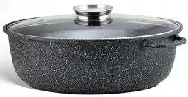 Marmurinė keptuvė Žąsų keptuvė 8l 38cm indukcinis dujų puodas 4037