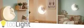 Toolight SIENINĖ LEMPUTA SIENINĖ LEMPUTA VAIKŲ KAMBARIAMS LED G180-W LOKIS MĖNULE