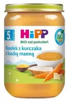 HiPP BIO vištienos sultinio miltai su manų kruopomis po 5 mėnesio, 190 g