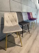 Lugano BORGO VELVET LIGHT Pilkas Sidabrinis minkšta kėdė