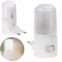 Naktinė lempa 4 LED kontaktams su jungikliu