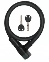 ABUS Microflex 6615K/85/15 kabelinė dviračio spyna juoda