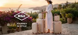 RGL DIDELIS KELIONINIS lagaminas 4 RATŲ KOMBINUOTAS SPYNAS TSA BAG XXL BAGAŽAS