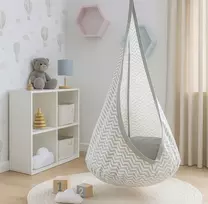 Toysplanet COCOON SWING 60KG KABANAMA KĖDĖ HAMAKAS PABAIGTA SUKURĖ SU PAGALVE 3+