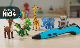 3D PRO PEN RINKINYS VAIKAMS + 260 METRŲ pildymas + ELECTO ŠABLONAS