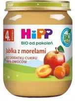 HiPP BIO Vaisių tyrė Obuoliai ir abrikosai vaikams po 4 mėnesių 125 g