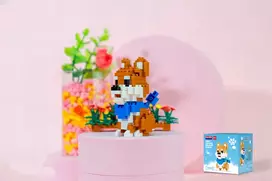 QBI Mini Corgi dog Konstrukciniai blokeliai 195 vnt.