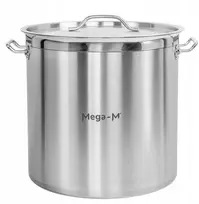 Mega M Nerūdijančio plieno indukcinis puodas 50L 40CM su dangčiu maitinimo PRO