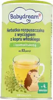 BABYDREAM tirpi pankolių arbata su izomaltulioze 190 g po 4 mėn