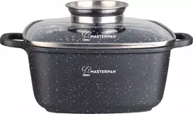 Tradicinis puodas Masterpan Aliuminis puodas su MARMURO danga 4,5 l