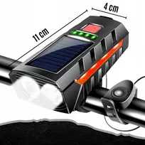 LED PRIEKINIS DVIRAČIO LEMPAS LOUD BELL 2400mAh Akumuliatorius
