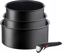 Tefal KIETŲ NELIPAČIŲ PUODŲ RINKINYS, NELIPEJUS ALUMINIUMAS 16/18/20 CM