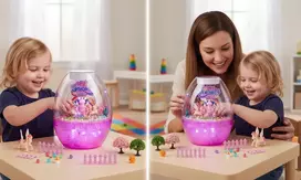 Para Toys Kūrybinis „pasidaryk pats“ rinkinys „Unicorn“ naktinė lempa, valdoma balsu, skirta vaikų dienai