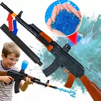 AK47 RIFLE AUTOMATINIS BB BALL GEL KASETĖS VANDENS GEL ORBEEZ saugus pistoletas