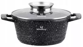 Marmurinis puodas su dangčiu, aromato rankenėlė 3,2 l / 22 CM KlönBerg