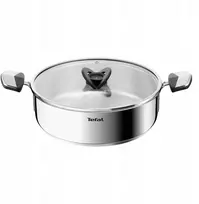 Plieninis seklus puodas su dangčiu TEFAL Emotion+ E3067045 24cm 3,5l indukcinis