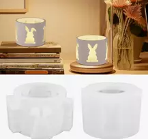 SILIKONINĖ FORMA 2 VYN. VELYKINIŲ KUIKIŲ ŽVAKĖS STOVĖLIO DEKORACIJOS LIEJIMAS
