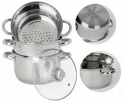 Garinimo puodas 24 cm 4 el garintuvo indukcinės dujos