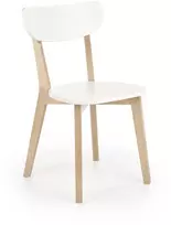 BADI medinė kėdė natūrali/balta – minimalizmas ir elegancija