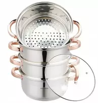 Puodas garinimui garuose 20cm 5 vnt. dujų indukcija