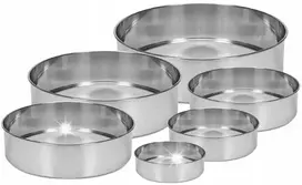 6 sietų rinkinys miltams ir cukrui sijoti 15.5/19/20.5/22/25/28cm MR-1682