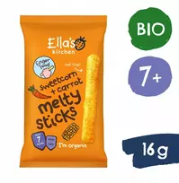 Ellas Kitchen Kukurūzų lazdelės Morkos vaikams Sveika Elos virtuvė 16g