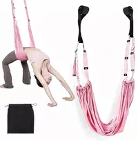 YOGA SWING ELASTINIS FITNESS DIRŽELAS ANTIGRAVITY HAMAKAS POLIESTERIS