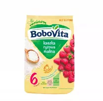 BOBOVITA RICE GREATS avietės 270g, po 6 mėn