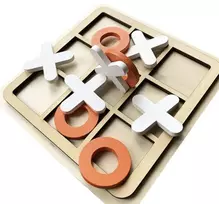 MEDINIS TIC-TAC-TOE ŽAIDIMAS VAIKAMS LOGINIS KULTO ŽAIDIMAS