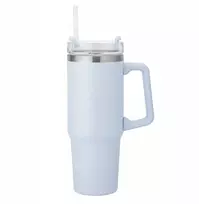 Altom Design Termopuodelis su šiaudeliais, nerūdijantis plienas, skirtas Altom automobiliui, 880ml Mėlyna