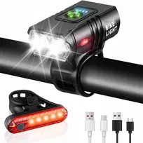 BIKE LAMP priekinis LED žibintas, stiprus vairo žibintas, 1200mAh