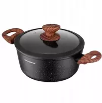 Florina Master Juodas puodas 28 cm 6,5L aliuminio su indukciniu dangteliu