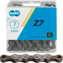 KMC Z7 dviračio grandinė 6/7/8 eilės 114 jungčių ORIGINALAS + DĖŽĖS dangtelis