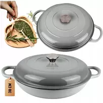 HAGE EMALINIS KETAUS PUODAS, ŽEMOJI INDUKCIJA, DUJINĖS, ORKALYSTĖ, KREPTUVE, Keptuvė