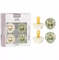 BIBS čiulptukai nuo pilvo dieglių 6m+ 4pak. COLOR, be BPA, apvali guma