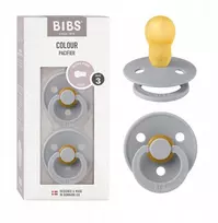BIBS Color čiulptukas kūdikiui 2 vnt Round 18m+ Cloud Be BPA