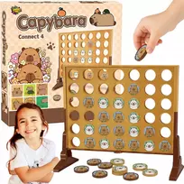 IŠMANUS ŠEIMOS LOGINIS ŽAIDIMAS Dėlionė CONNECT 4 BINGO CAPYBARA