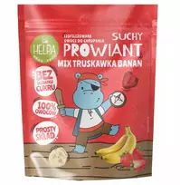 Sausų pietų mišinys su braškių bananais liofilizuotais vaisiais 20g Helpa