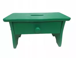Arms Kutek VIDUTINĖ ŽALIA taburetė SU STALČIU, RYCZKA taburetė, PAGALBINĖ KĖDĖ