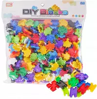 Pronice KŪRYBINGI 3D KONSTRUKCINIAI KLUOKLIAI VAIKAMS LITTLE GENIUS DIY SET 300 EL