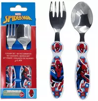 Stor SPIDERMAN VAIKŲ STALIO ĮRANKIAI NERŪDIJANČIO PLIENO BPA Šaukšto šakutė BE BPA